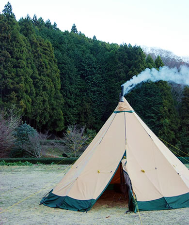 テンティピ~まるで遊牧民のテント?