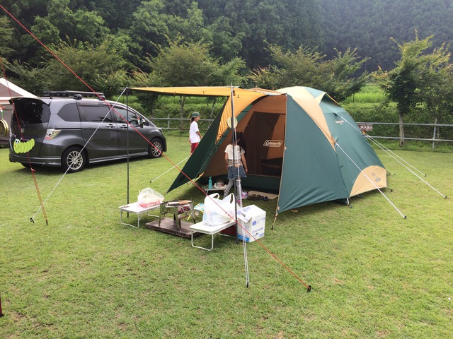 はじめてのキャンプ泊❗️御殿場欅平ファミリーキャンプ場【2017.7.16〜7.17】