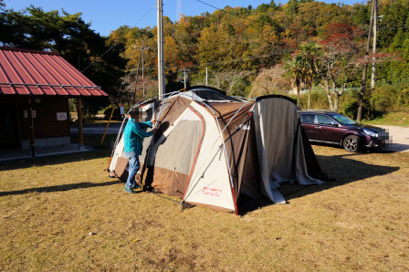 （104）岩倉ファームパークキャンプ場 （2016.11.12～13）
