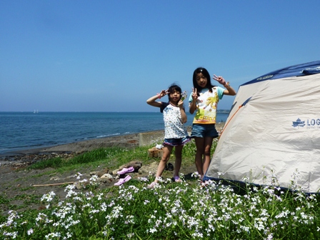 海キャンプ＠三戸浜