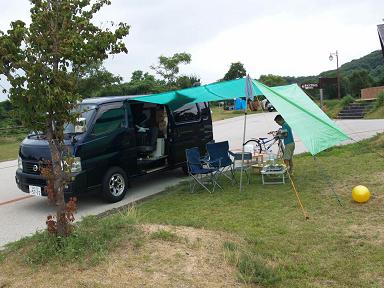 今年のキャンプ8月13、14、15日竜王山公園オートキャンプ場3