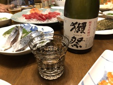 今宵は獺祭で祝杯！