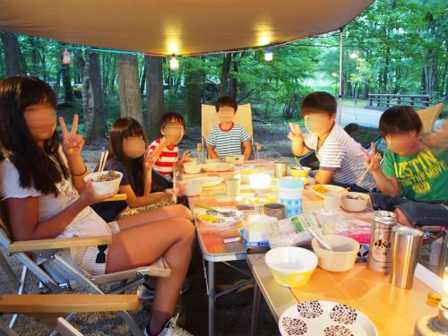 日光だいや川公園オートキャンプ場で、夏休みキャンプ～！その３