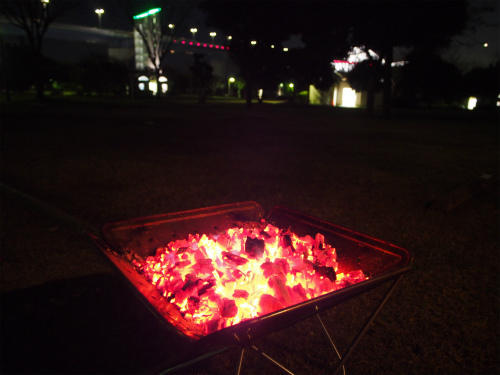 若洲海浜公園キャンプ場で、今年最後のソロキャン～！　その３