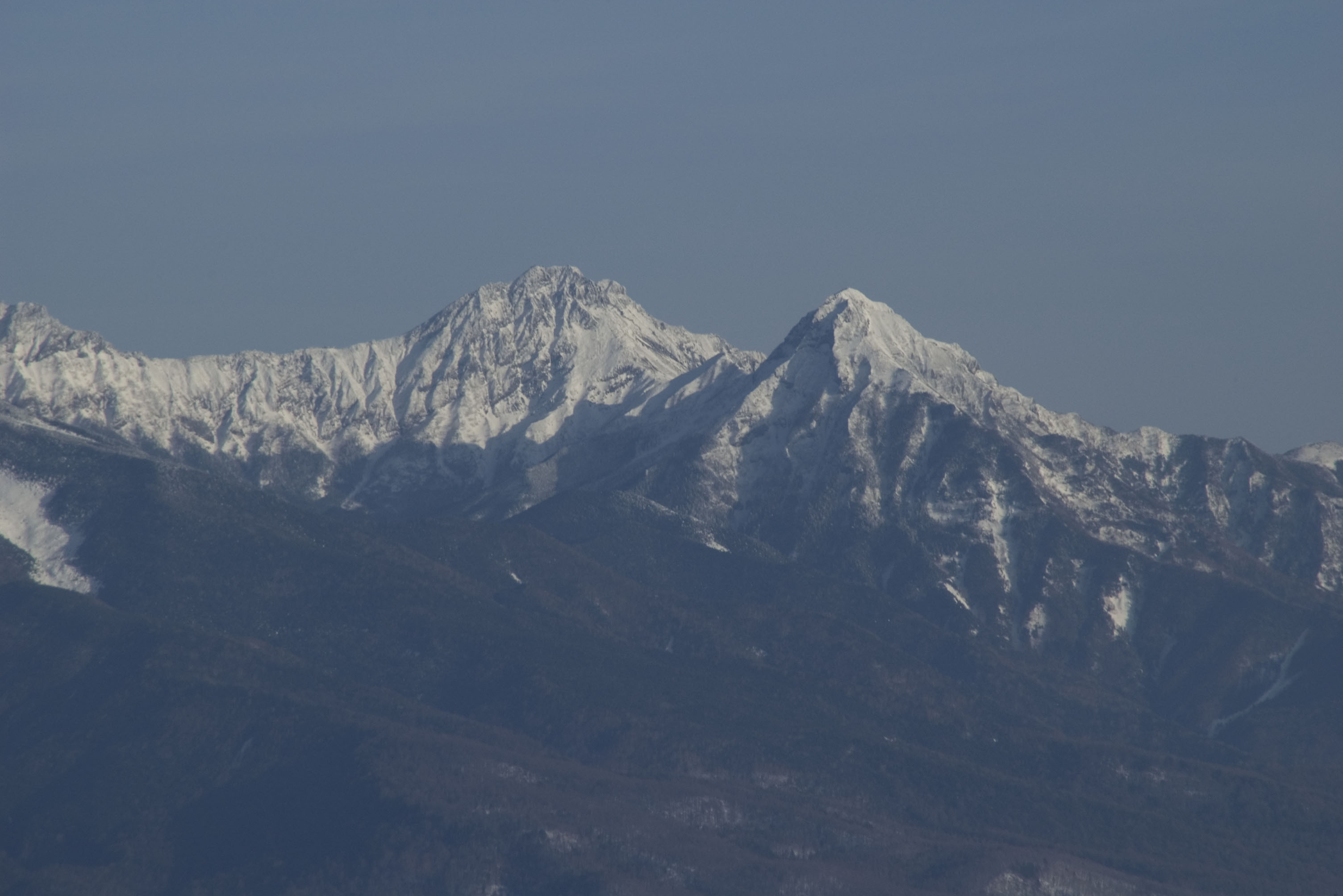 厳冬期の八ヶ岳