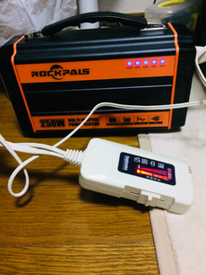 ポータブルバッテリー ROCK PALS 実験結果 2018/12/24 21:55:34