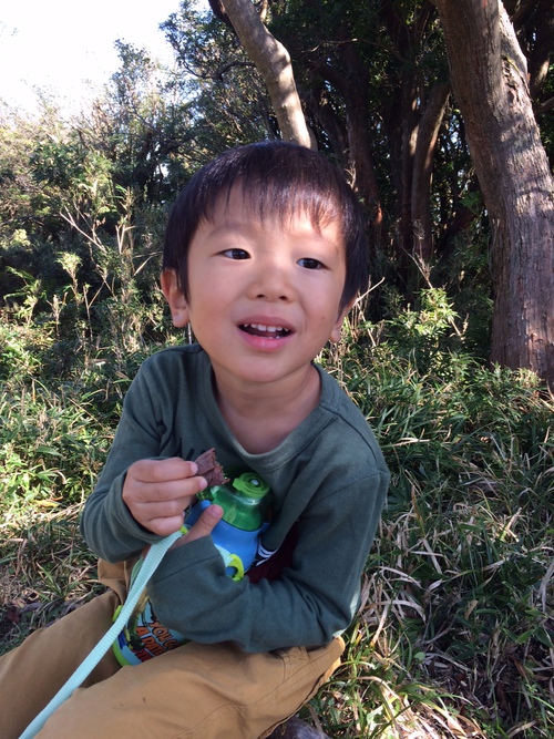 達磨山にて親子で初登山