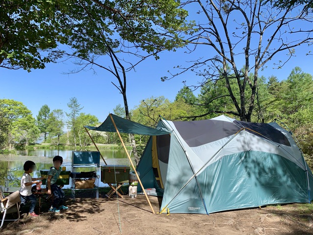 池リフレクションが美しい新緑キャンプ ① 〜駒出池キャンプ場〜