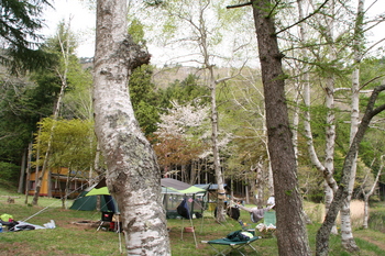 晩春の四尾連湖