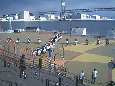 白バイの練習？