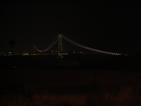 美湯松帆の郷から望む夜景の明石海峡大橋