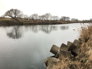 真冬の荒川水系・・・Ｏ川にてバス釣り！