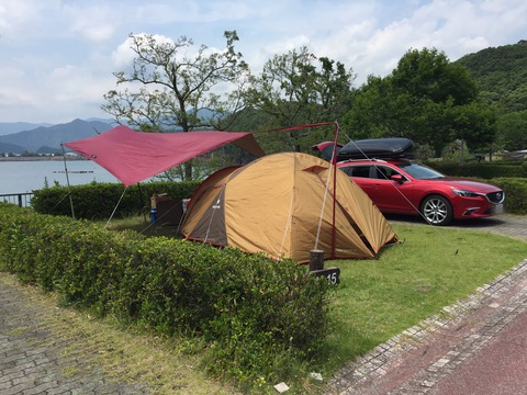 初めての一泊キャンプ1 例の高規格キャンプ場