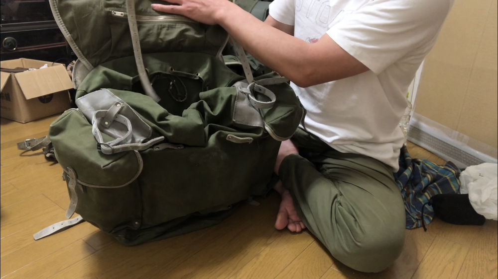 ben's camp note:ノルウェー軍マウンテンリュックサックの撥水加工