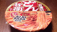 日清のどん兵衛焼うどん 担担 花椒仕立てを食べてみた♪ 2017/02/20 19:18:52