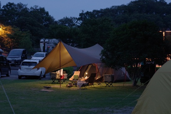 夏キャンプは夕方が気持ち良い
