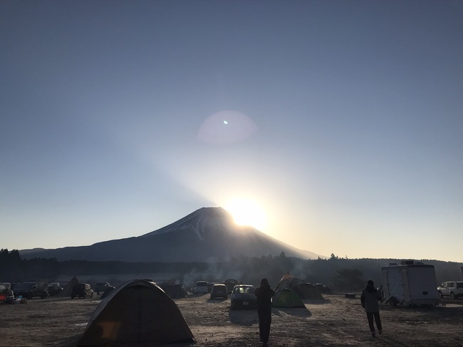 富士山デビュー！　ふもとっぱら　2020年2月中旬(2泊3日)