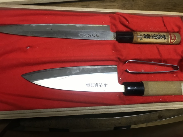 釣りはなかなか行けませんがダマスカス和包丁購入 釣りはなかなか行けませんがダマスカス和包丁購入