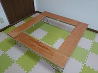 ファイアプレイステーブル木製化　完結編