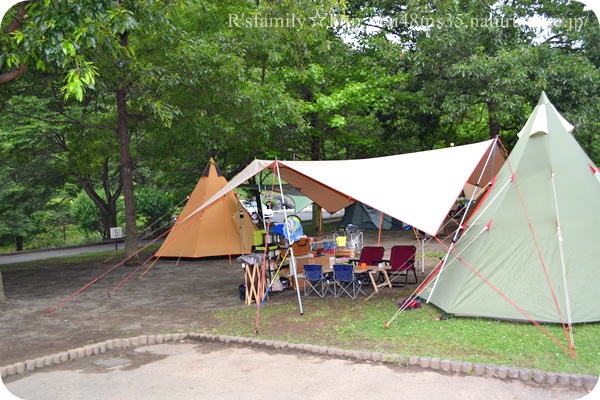 雨を覚悟の父子キャンプｉｎ松田川ダムオートキャンプ場～その１～