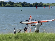 今年２回目のウインドサーフィンも吹いた！