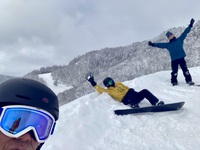 新雪とジンギスカンと温泉と！