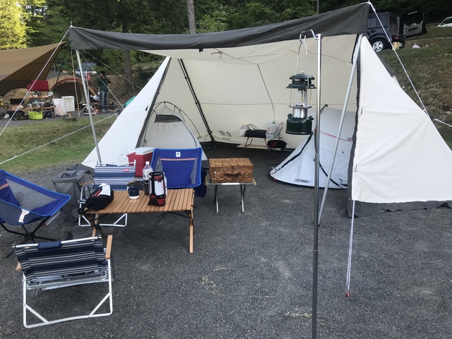 2018年4月キャンプ　はなの湖オートキャンプ場