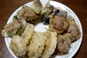 肉詰めの天ぷら