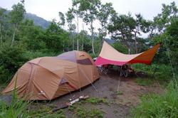 梅雨明け！？　無印良品南乗鞍キャンプ場