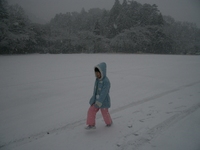 かなり積もっちゃったよ（＾＾）　in　嵐山ＦＡ！