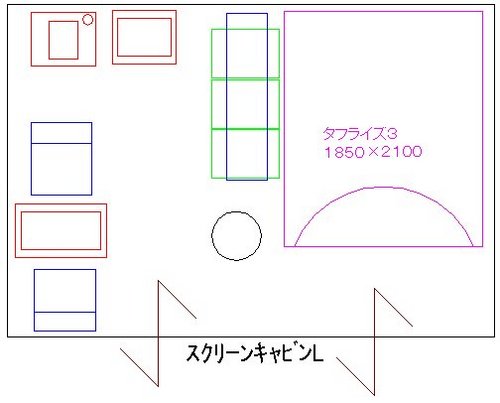 タフライズ３を入れてみた！＃カンガルーテント（妄想中）