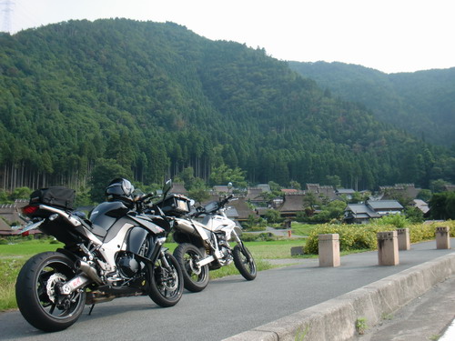 朝駆け。。。＠かやぶきの里