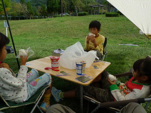 青野ダムで父子キャン！！！