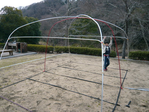 スクリーンタープ～しあわせの村で初張り～