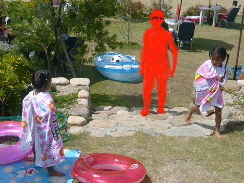 お散歩？？？＃夏休み後半恒例のプールへ