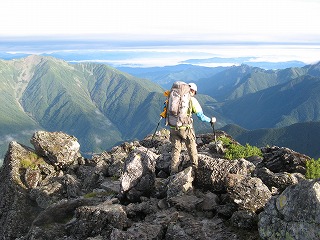 北岳　その６　晴れて凪、これ以上のことはない…