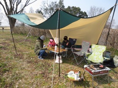 渡良瀬流水池でデイキャンプ（自作テーブルの使用感）