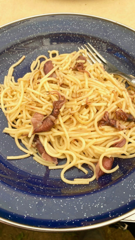 あおぞらごはん Episode Zero ホタルイカのガーリック炒めをパスタに絡めると超美味しい