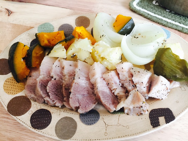 バラ肉でローストポーク