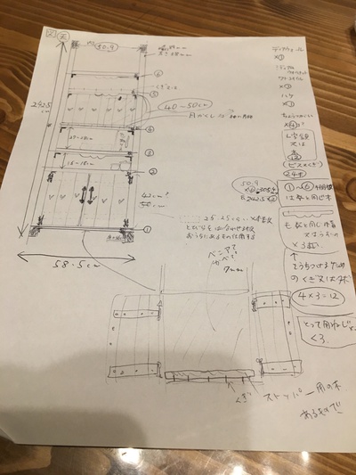 木工開始!怪しい図面を手に奮闘してます! 木工開始!怪しい図面を手に奮闘してます!
