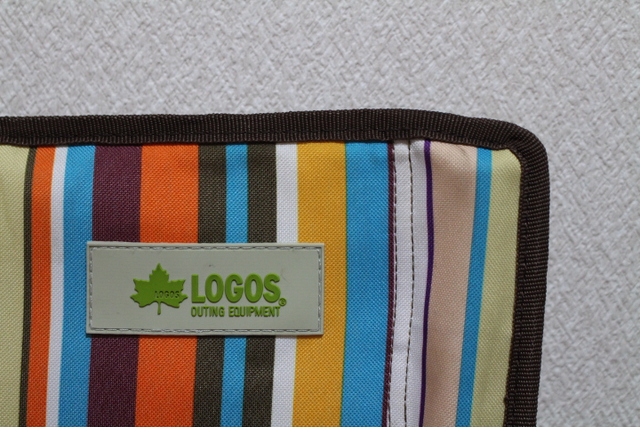 LOGOS ストライプヒーリングチェア・ポケットプラス