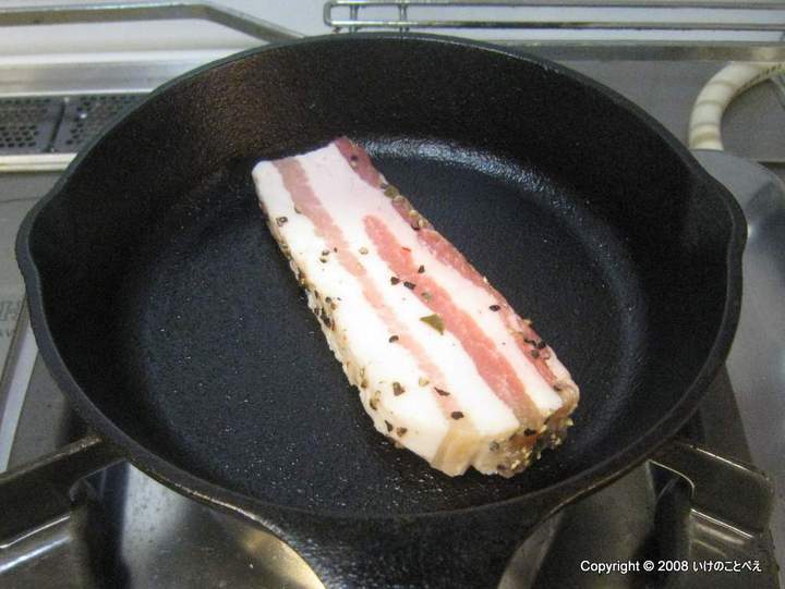 厚切り塩豚のカリカリ焼き