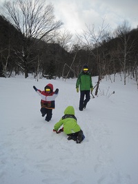 雪の中へ～in大鬼谷