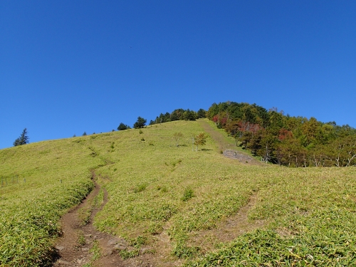 石丸峠から振り返って