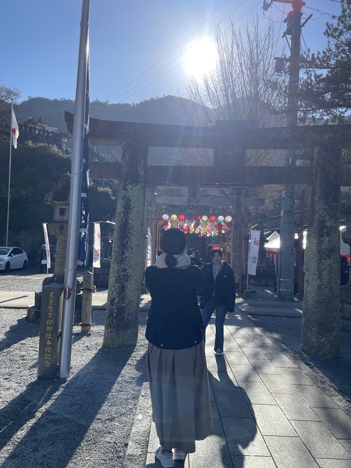 初詣は毎年恒例の有田陶山神社