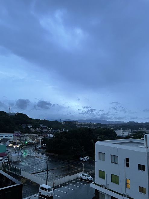 台風6号接近中