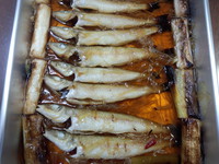 シロギスの素焼き南蛮漬け