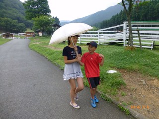 生憎の天気でも