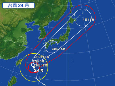 台風前の妻鹿波止6番