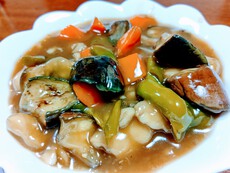 白身魚(グレ)と野菜の中華風甘酢あん